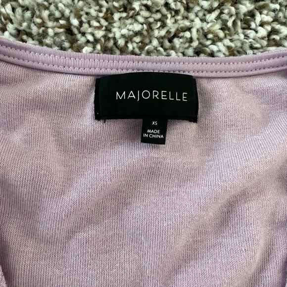 Lilac, terry cloth Revolve crop top - Picture 6 of 6